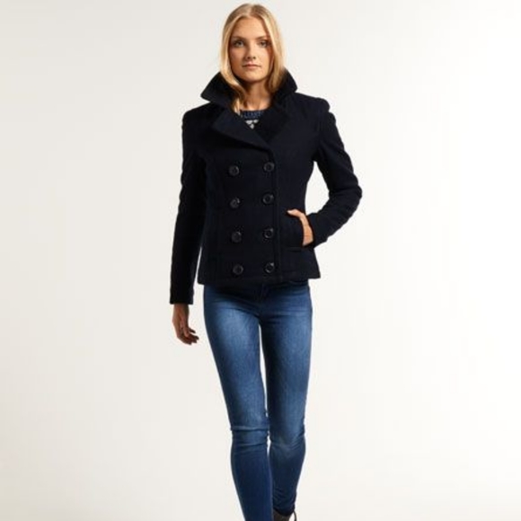 superdry pea coat